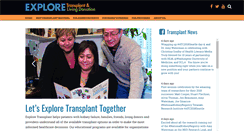 Desktop Screenshot of exploretransplant.org