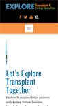Mobile Screenshot of exploretransplant.org