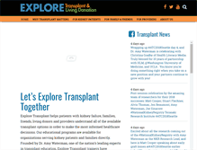 Tablet Screenshot of exploretransplant.org